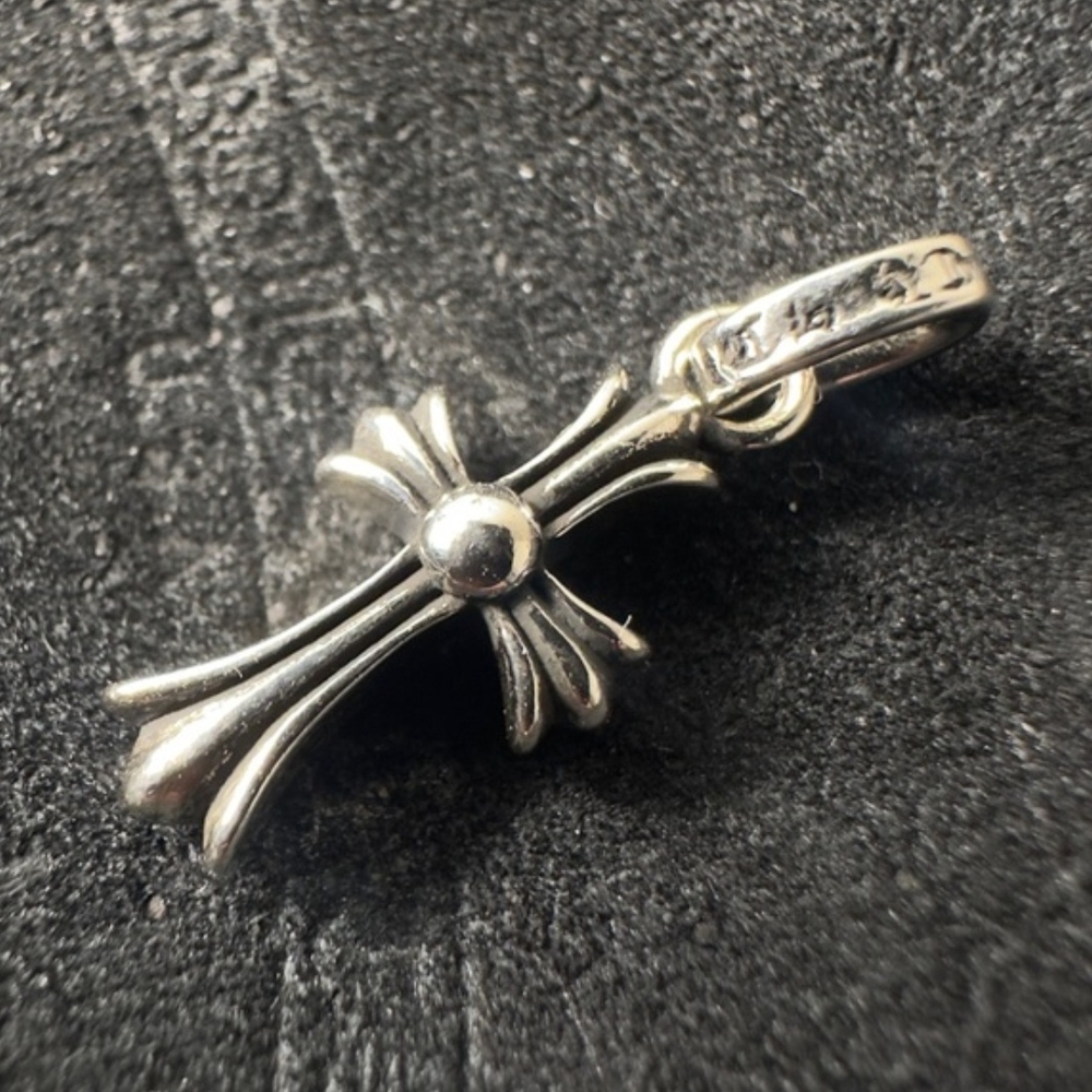 Chrome Hearts Baby Fat Charm | After Market Dyed Blue CZ Stones